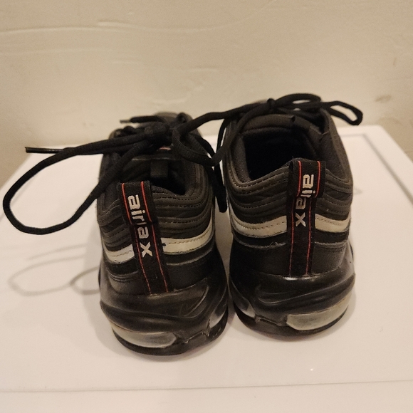 Nike Air Max 97 "Black/Sport Red" sneakers size 6.5y - Picture 7 of 9
